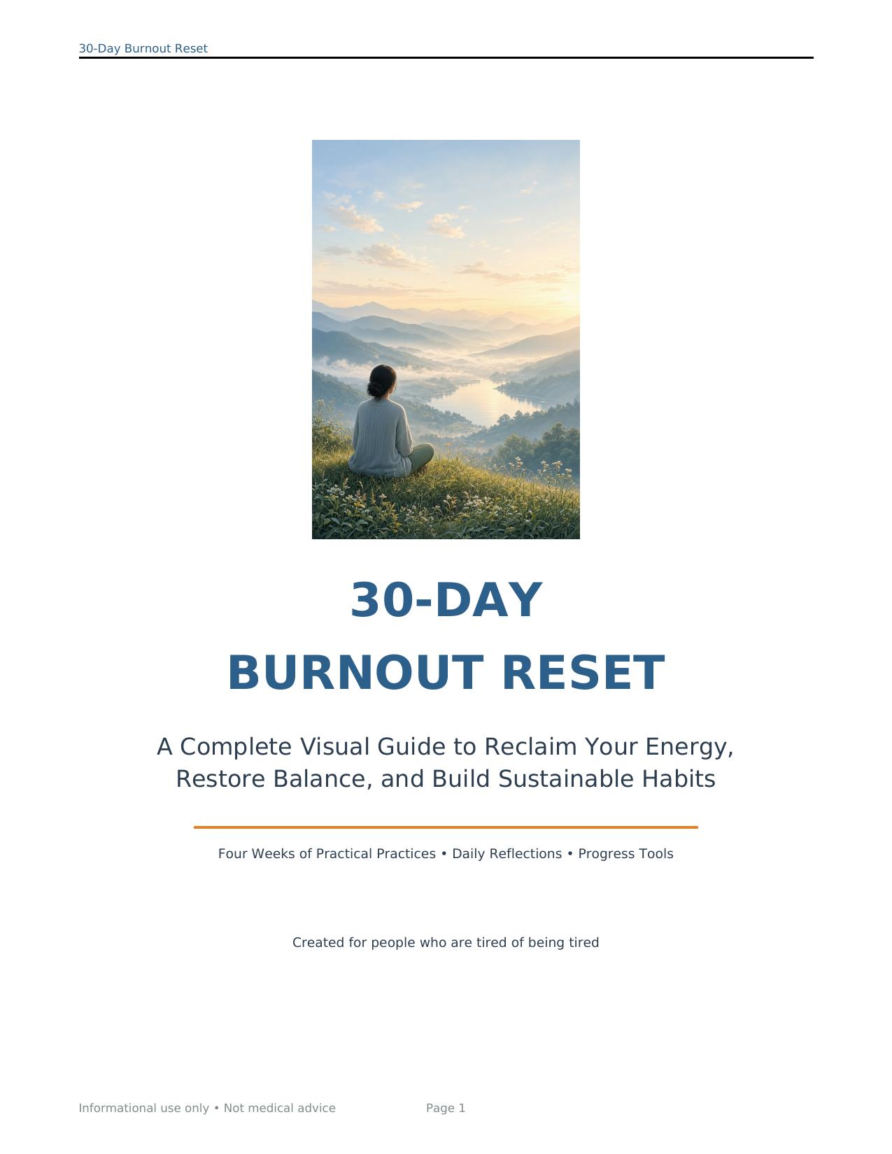 30-Day Burnout Reset cover