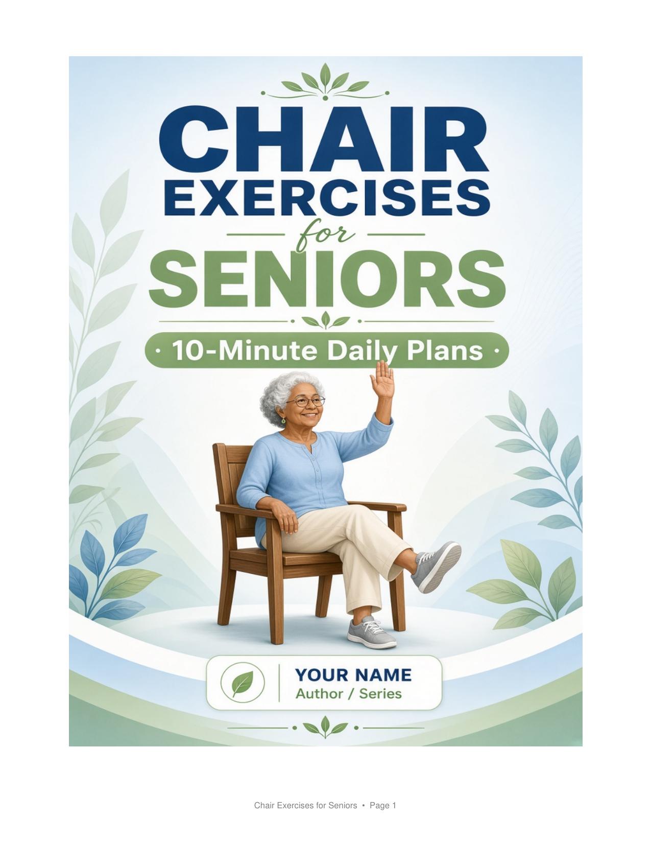Chair Exercises for Seniors cover